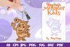 Monster Kids Keychain SVG Bundle