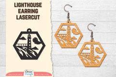 Lighthouse Earring Lasercut SVG Bundle 54 - CraftNest - Digital Crafting and Art