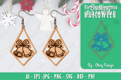 Christmas Earrings SVG Bundle 40 - CraftNest - Digital Crafting and Art