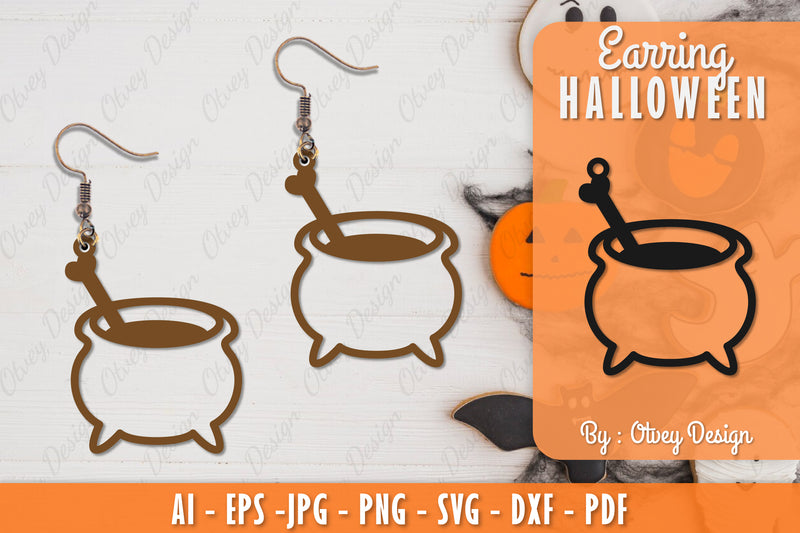 Earring Halloween Lasercut SVG Bundle 23 - CraftNest - Digital Crafting and Art