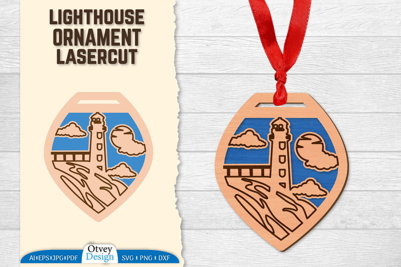 Lighthouse Lasercut Ornament SVG Bundle 80 - CraftNest - Digital Crafting and Art