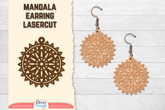 Earring Mandala Lasercut SVG Bundle 3 - CraftNest - Digital Crafting and Art