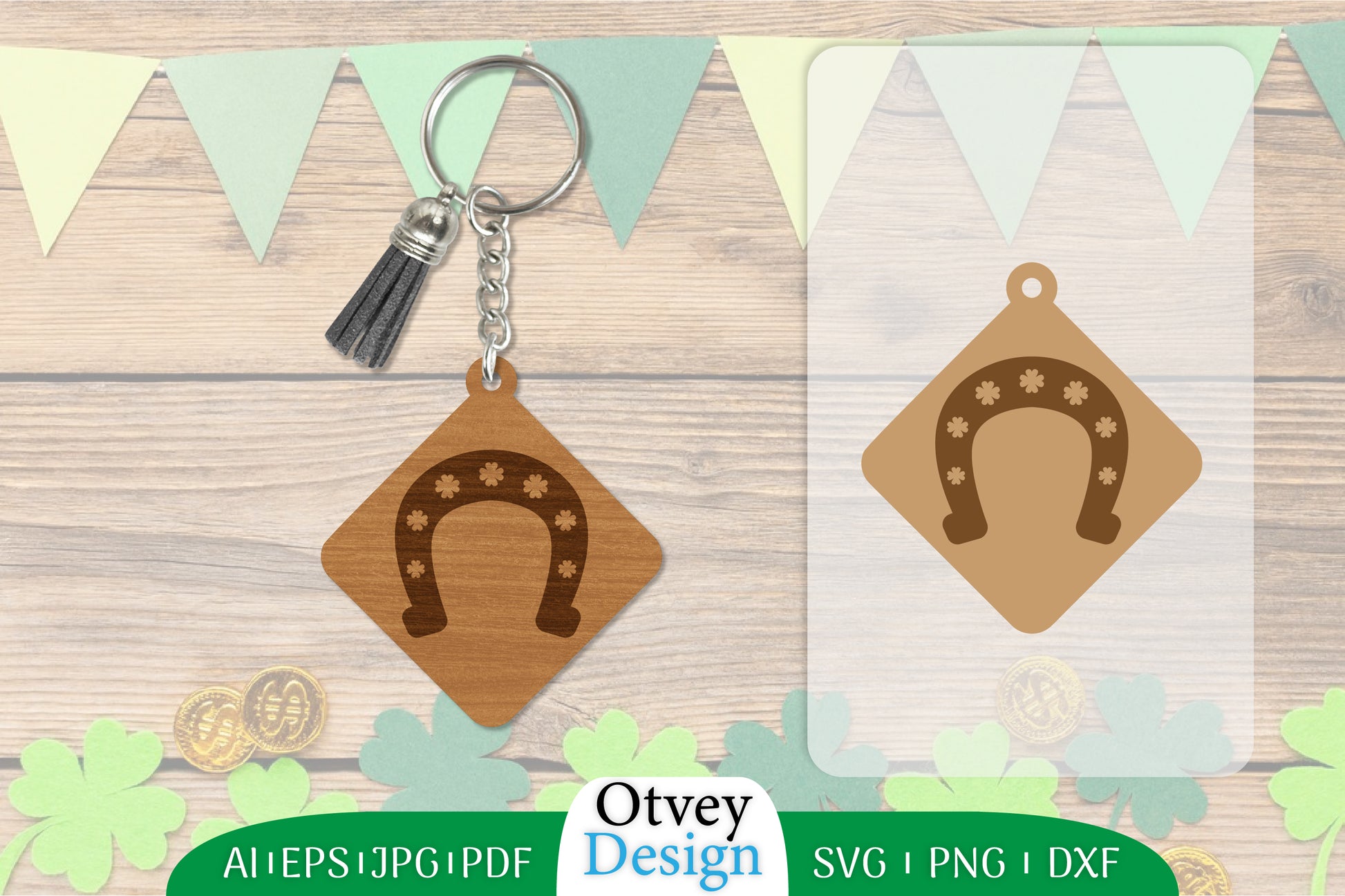 St Patrick's Day Keychain SVG Bundle 43 - CraftNest - Digital Crafting and Art