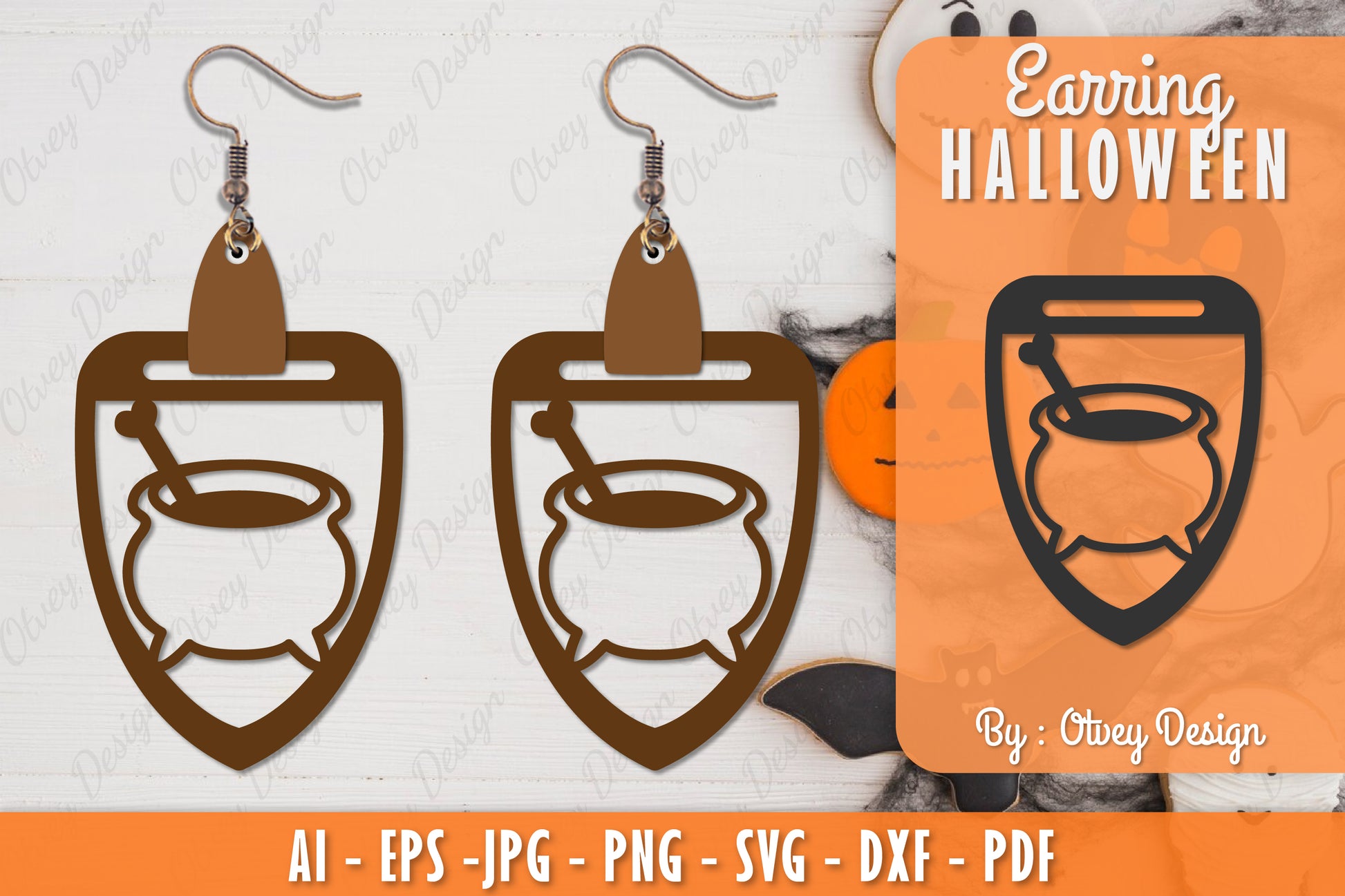 Earring Halloween Lasercut SVG Bundle 255 - CraftNest - Digital Crafting and Art
