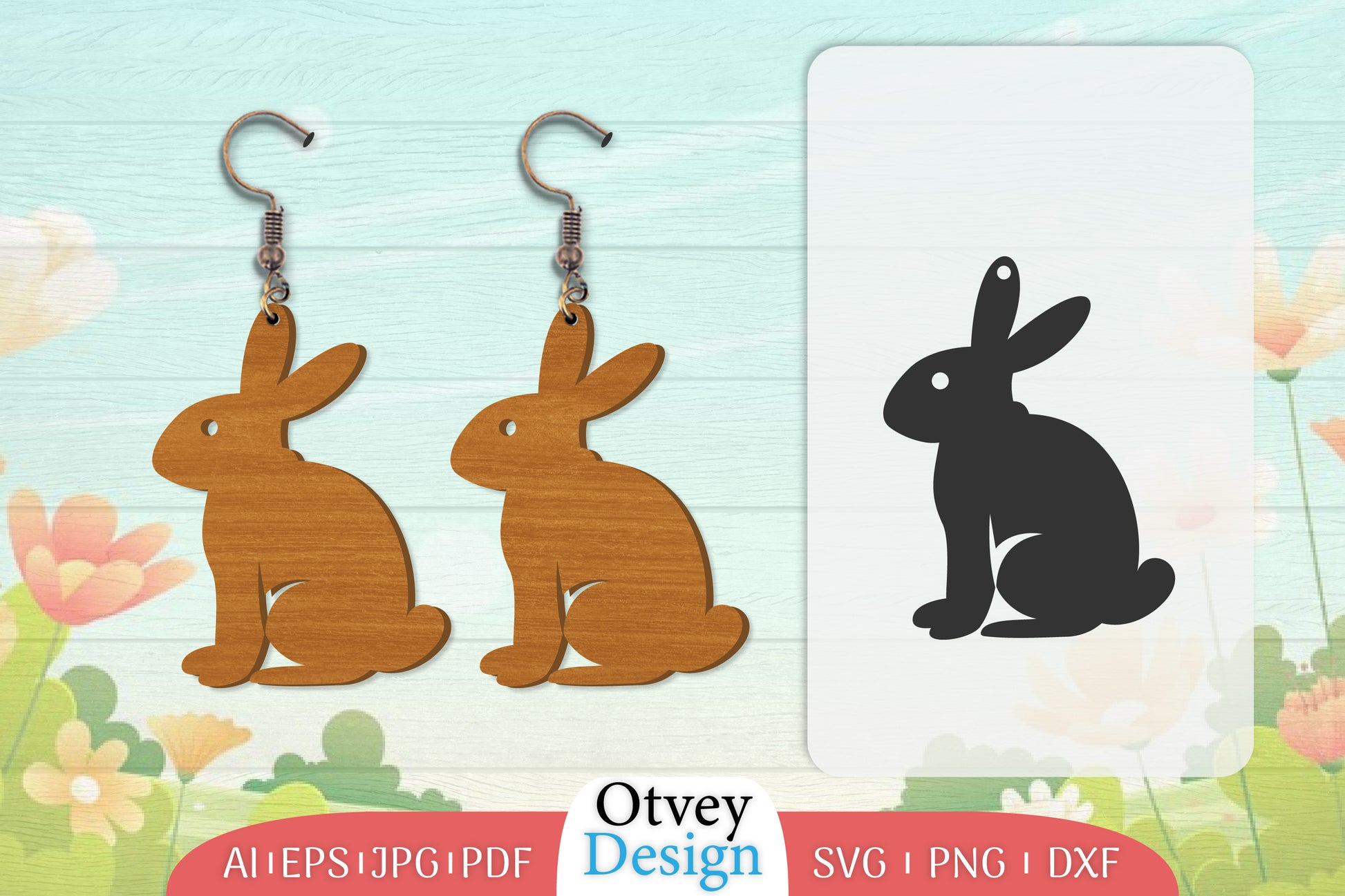 Earring Rabbit Lasercut SVG Bundle 3 - CraftNest - Digital Crafting and Art