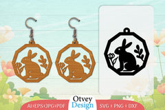 Earring Rabbit Lasercut SVG Bundle 84 - CraftNest - Digital Crafting and Art