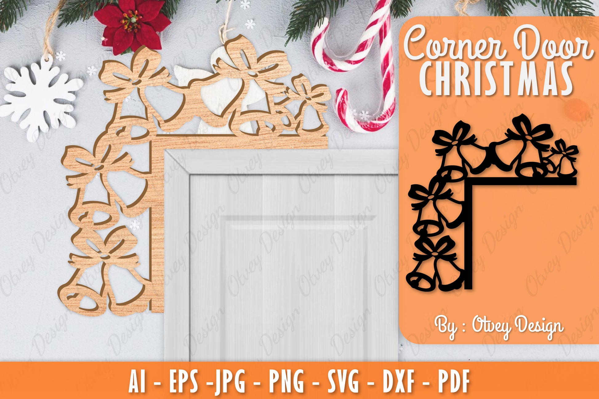 Christmas Corner Door SVG Bundle 22 - CraftNest - Digital Crafting and Art