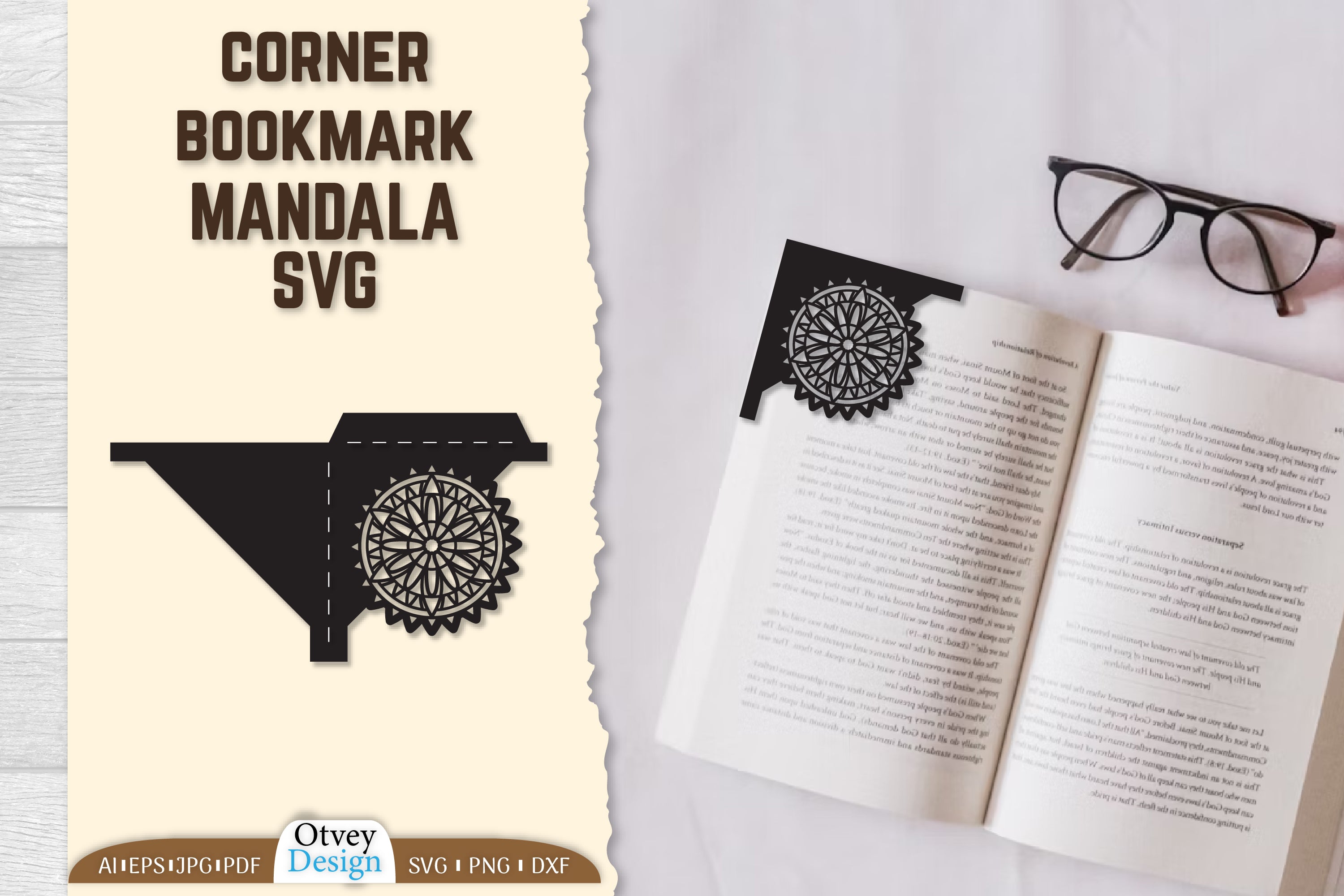 Mandala Bookmark SVG Bundle 1 - CraftNest - Digital Crafting and Art