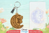 Fairy in the Moon Keychain SVG Bundle