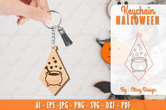 Keychain Halloween Lasercut SVG Bundle 103 - CraftNest - Digital Crafting and Art