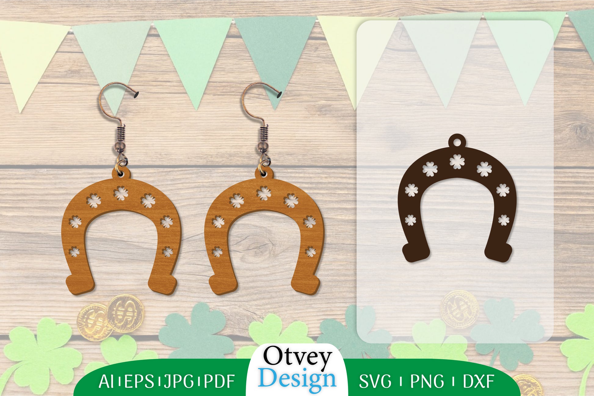 St Patrick's Day Earring Lasercut SVG Bundle 4 - CraftNest - Digital Crafting and Art