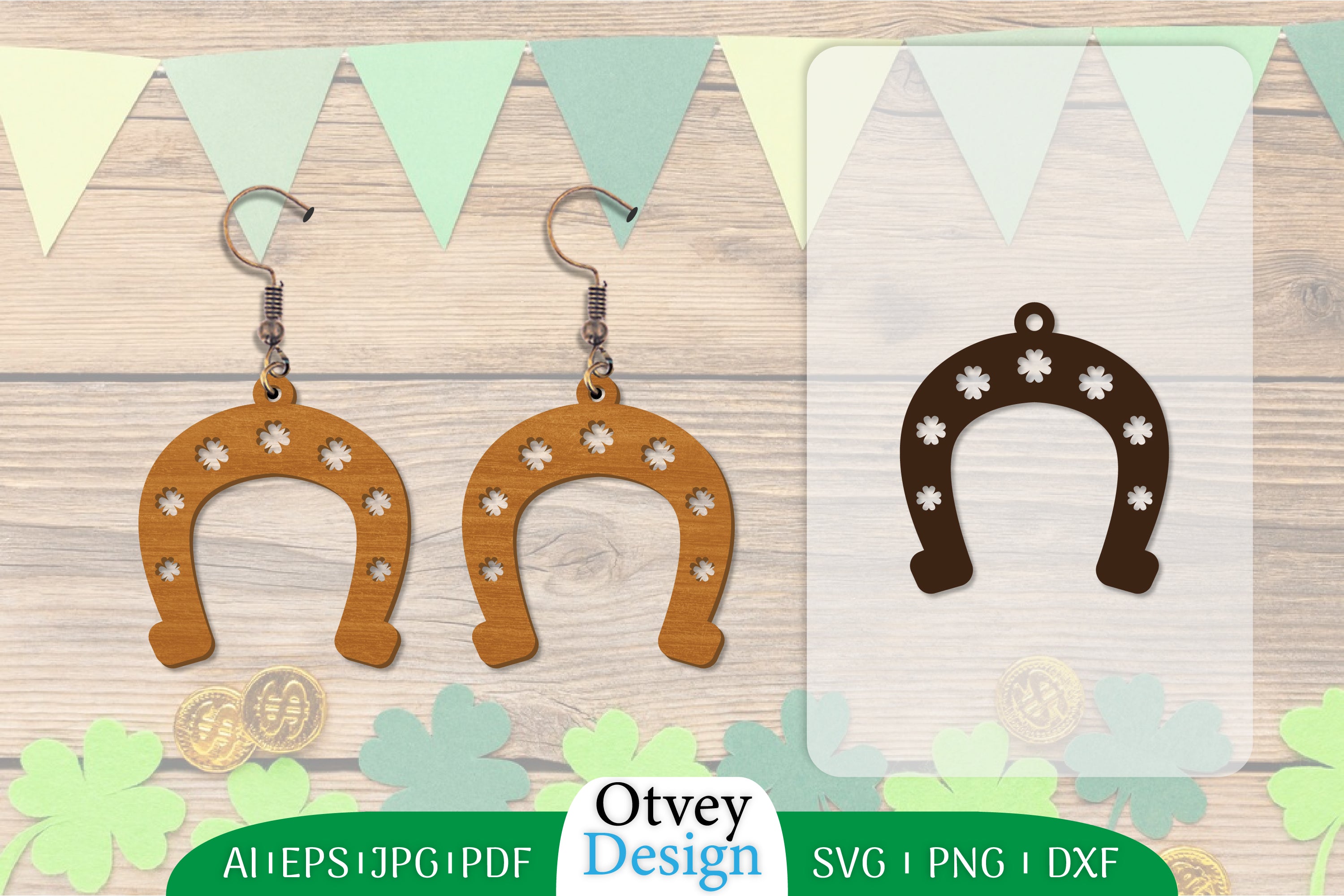 St Patrick's Day Earring Lasercut SVG Bundle 4 - CraftNest - Digital Crafting and Art