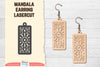 Earring Mandala Lasercut SVG Bundle