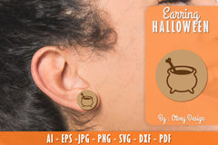 Earring Halloween Lasercut SVG Bundle 81 - CraftNest - Digital Crafting and Art