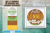 Hello Summer 3D Shadow Box Papercut SVG Bundle
