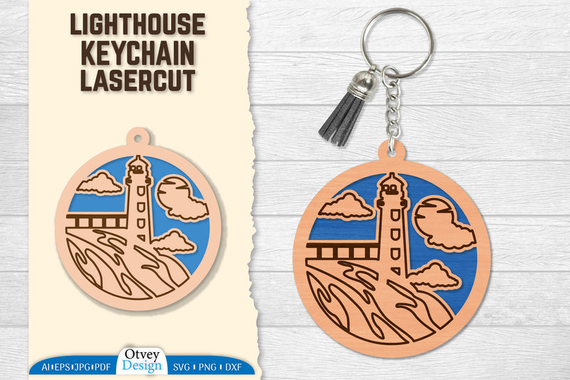 Lighthouse Lasercut Ornament SVG Bundle 8 - CraftNest - Digital Crafting and Art