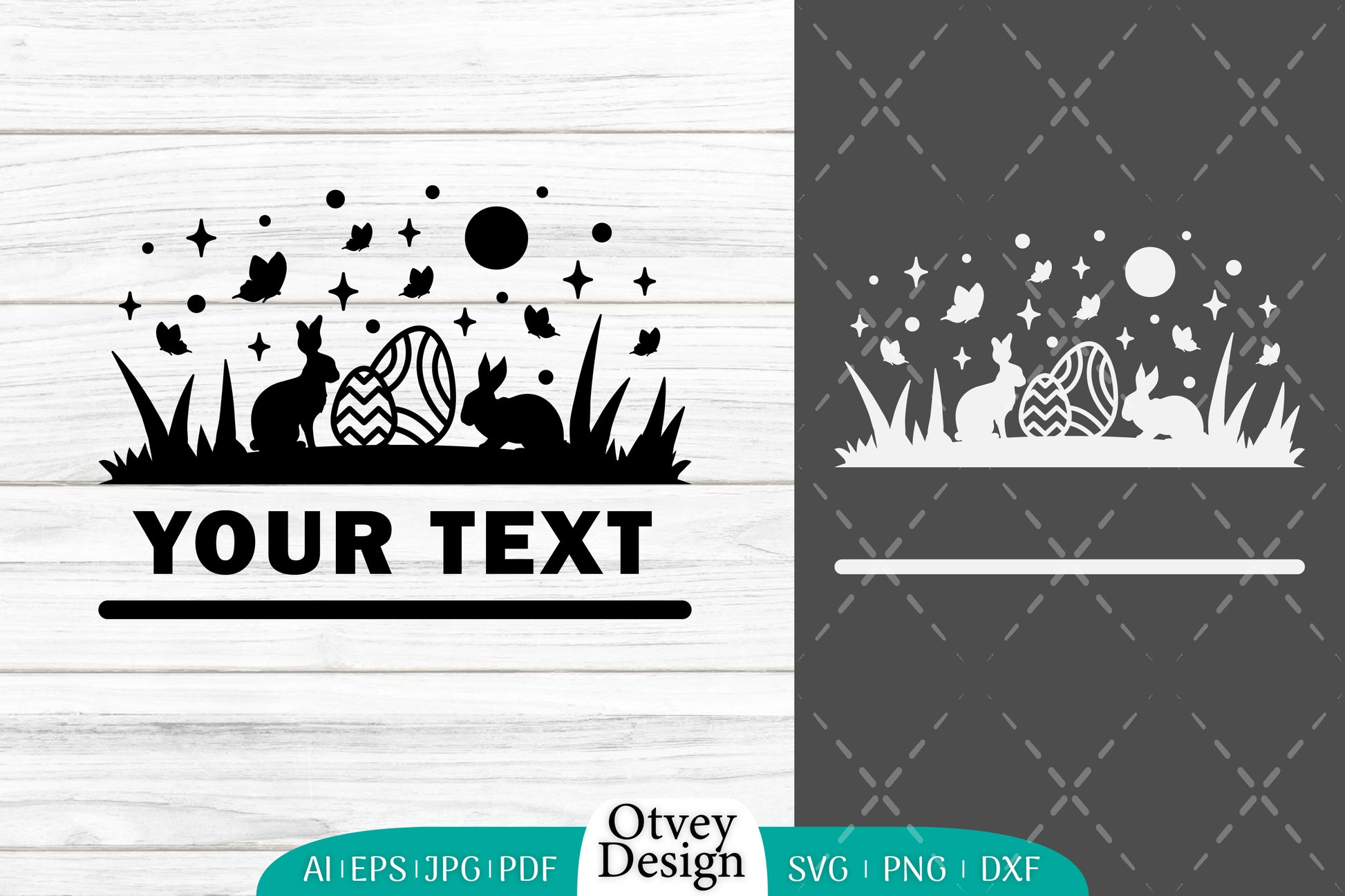 Easter Bunny Garden Scene SVG Bundle 11 - CraftNest - Digital Crafting and Art