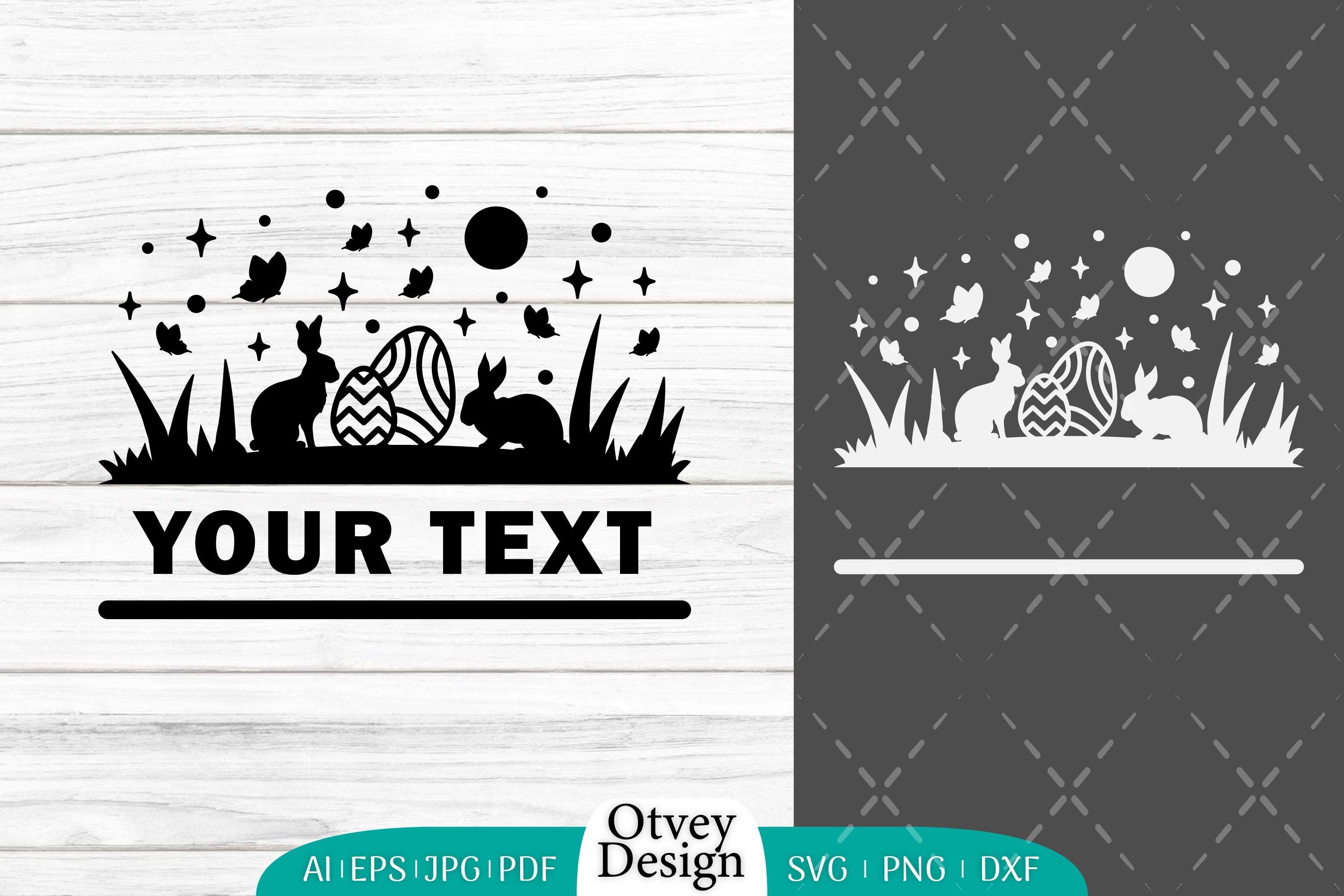 Easter Bunny Garden Scene SVG Bundle 11 - CraftNest - Digital Crafting and Art