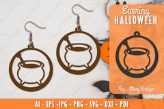 Earring Halloween Lasercut SVG Bundle 197 - CraftNest - Digital Crafting and Art