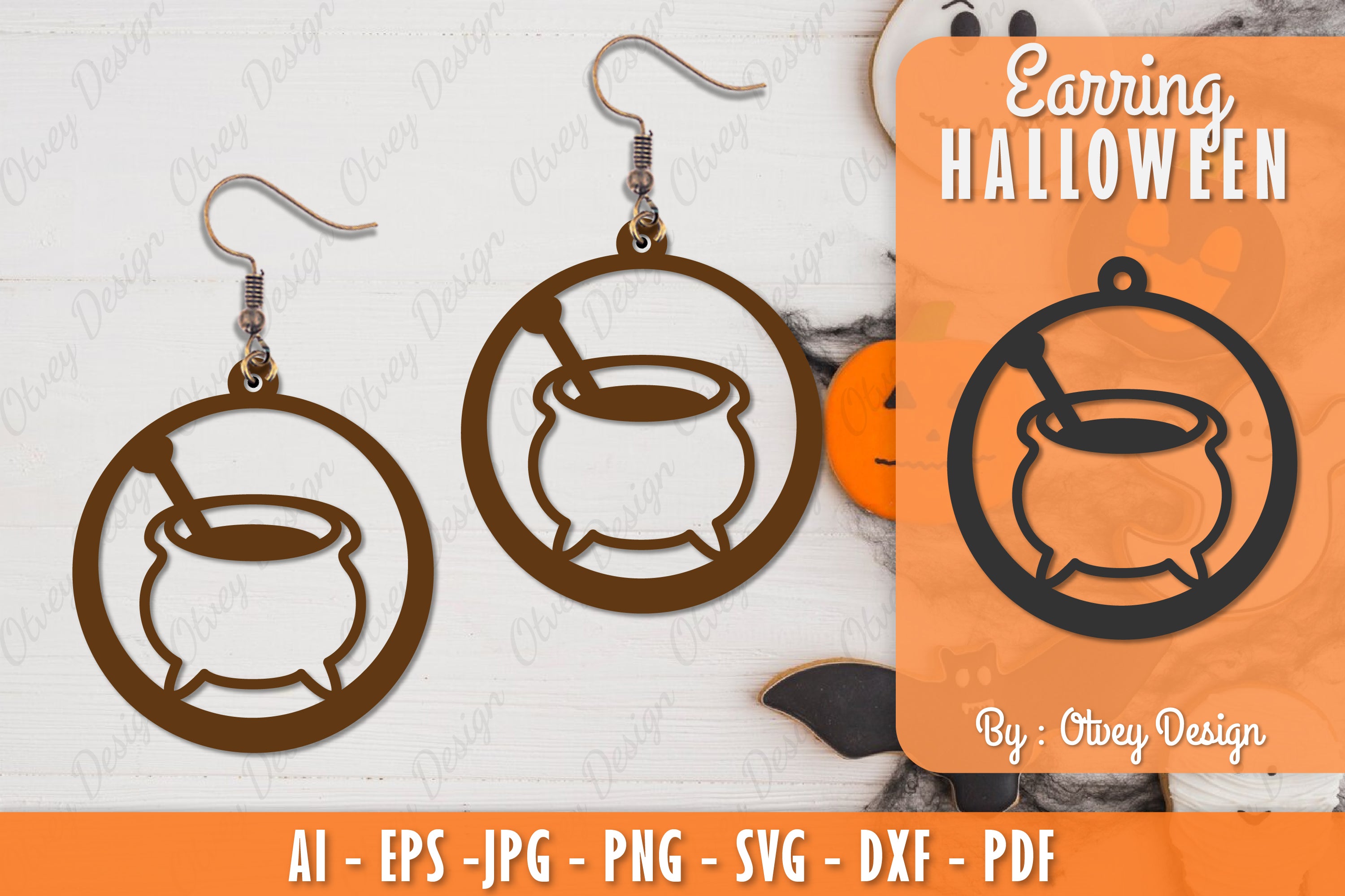 Earring Halloween Lasercut SVG Bundle 197 - CraftNest - Digital Crafting and Art