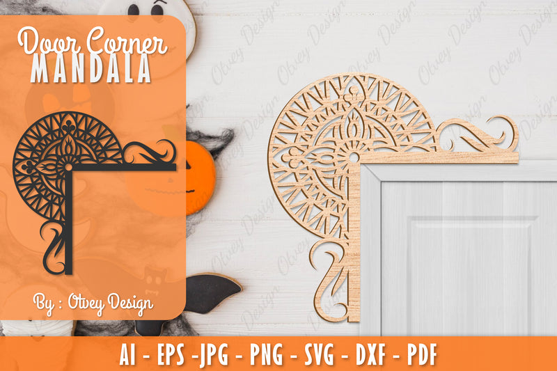 Corner Door Mandala Lasercut SVG Bundle 4 - CraftNest - Digital Crafting and Art