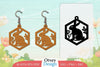 Earring Rabbit Lasercut SVG Bundle