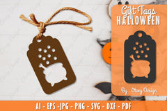 Halloween Gift Tags SVG Bundle 23 - CraftNest - Digital Crafting and Art