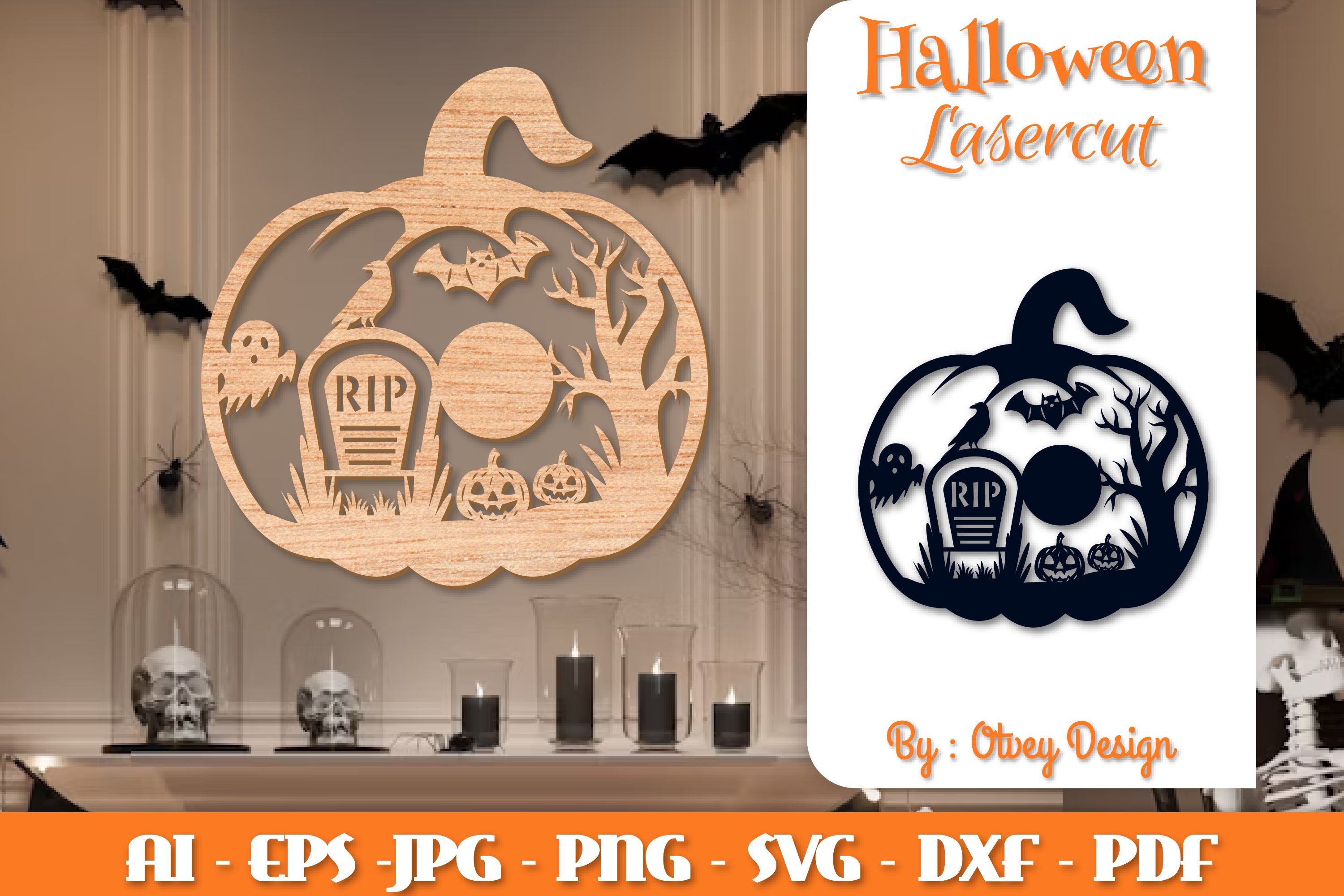 Halloween Pumpkins Lasercut SVG Bundle