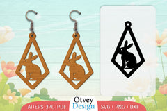 Earring Rabbit Lasercut SVG Bundle 57 - CraftNest - Digital Crafting and Art