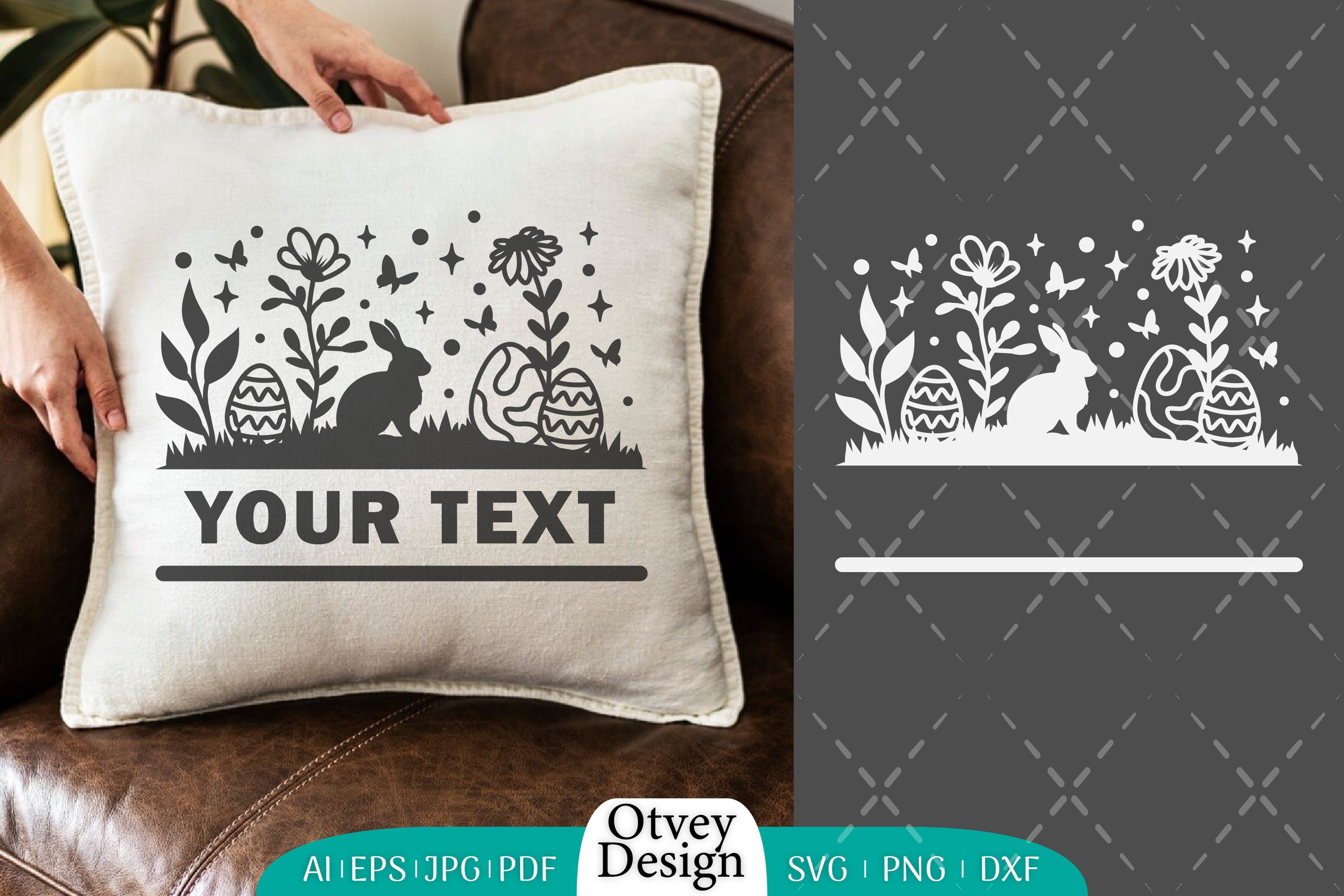 Easter Bunny Garden Scene SVG Bundle 12 - CraftNest - Digital Crafting and Art