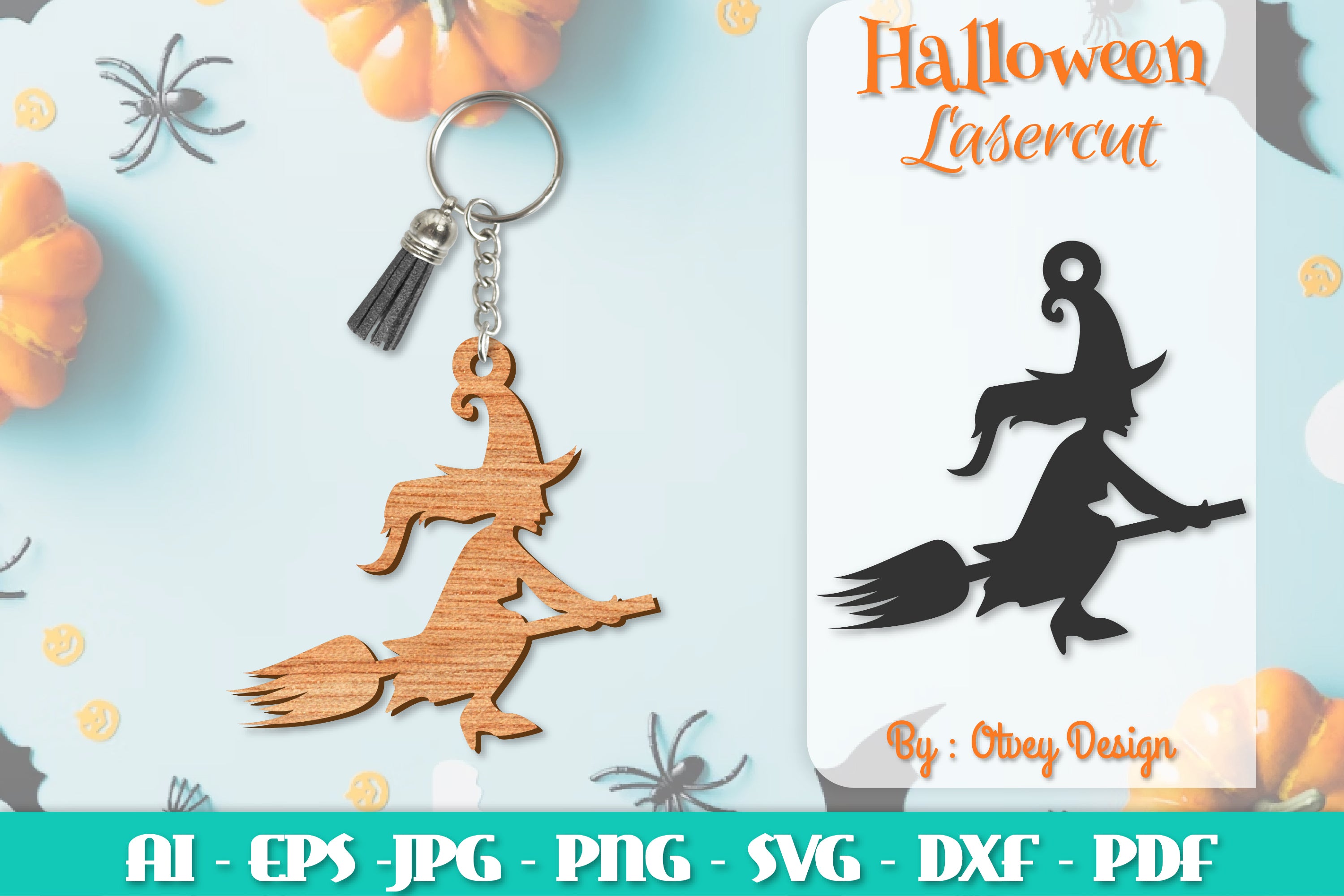 Keychain Halloween Lasercut SVG Bundle 267 - CraftNest - Digital Crafting and Art