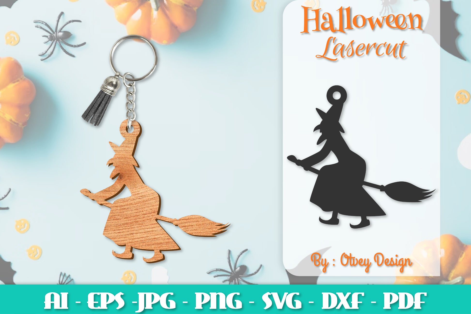 Keychain Halloween Lasercut SVG Bundle 268 - CraftNest - Digital Crafting and Art