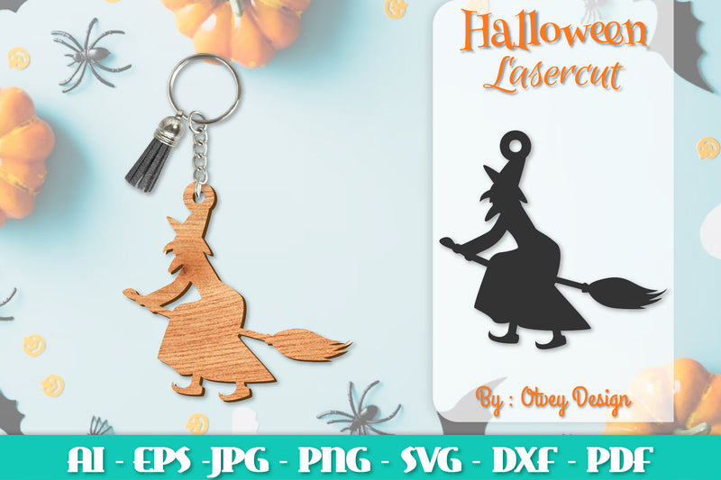 Keychain Halloween Lasercut SVG Bundle 268 - CraftNest - Digital Crafting and Art