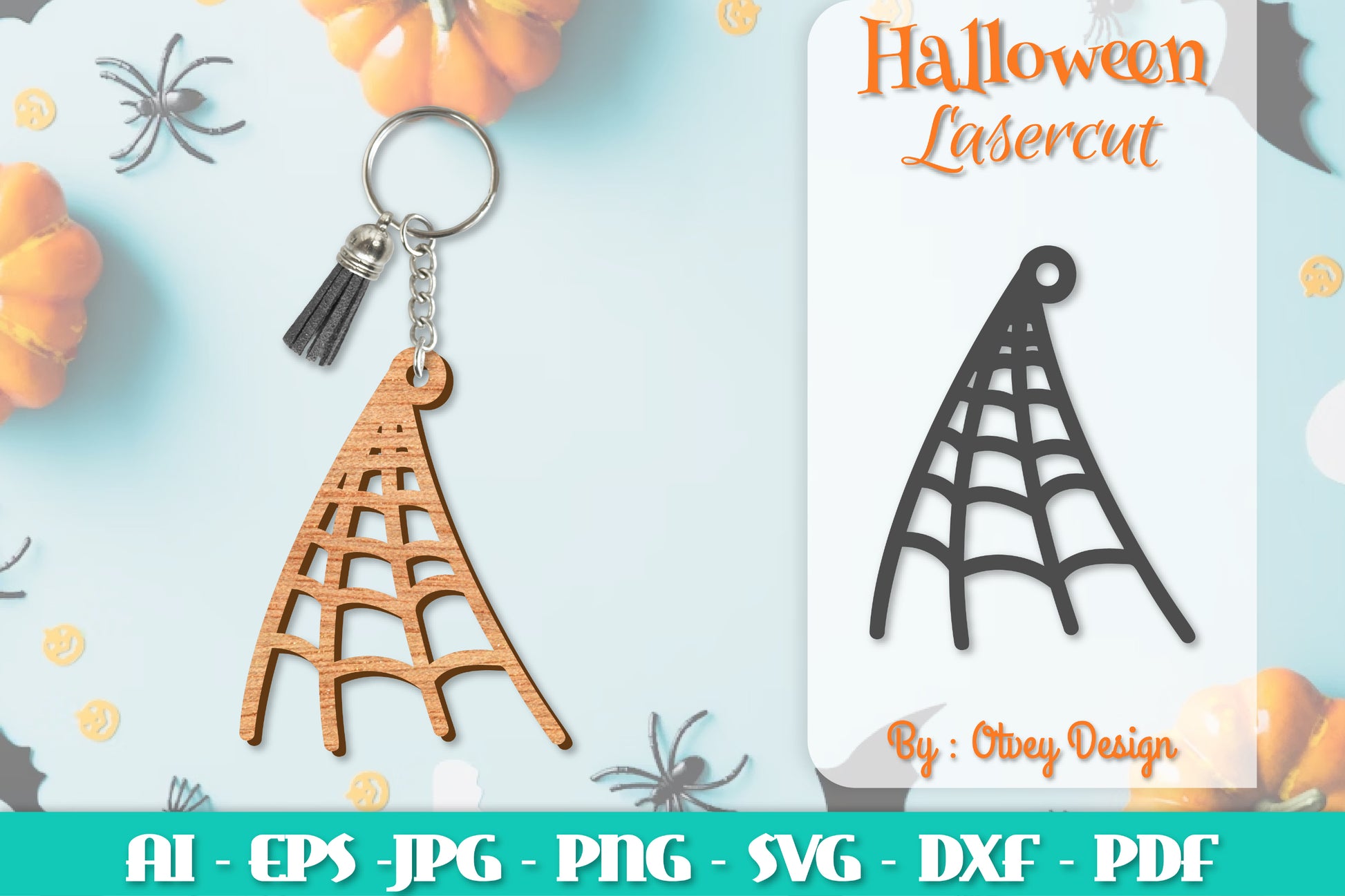 Keychain Halloween Lasercut SVG Bundle 266 - CraftNest - Digital Crafting and Art