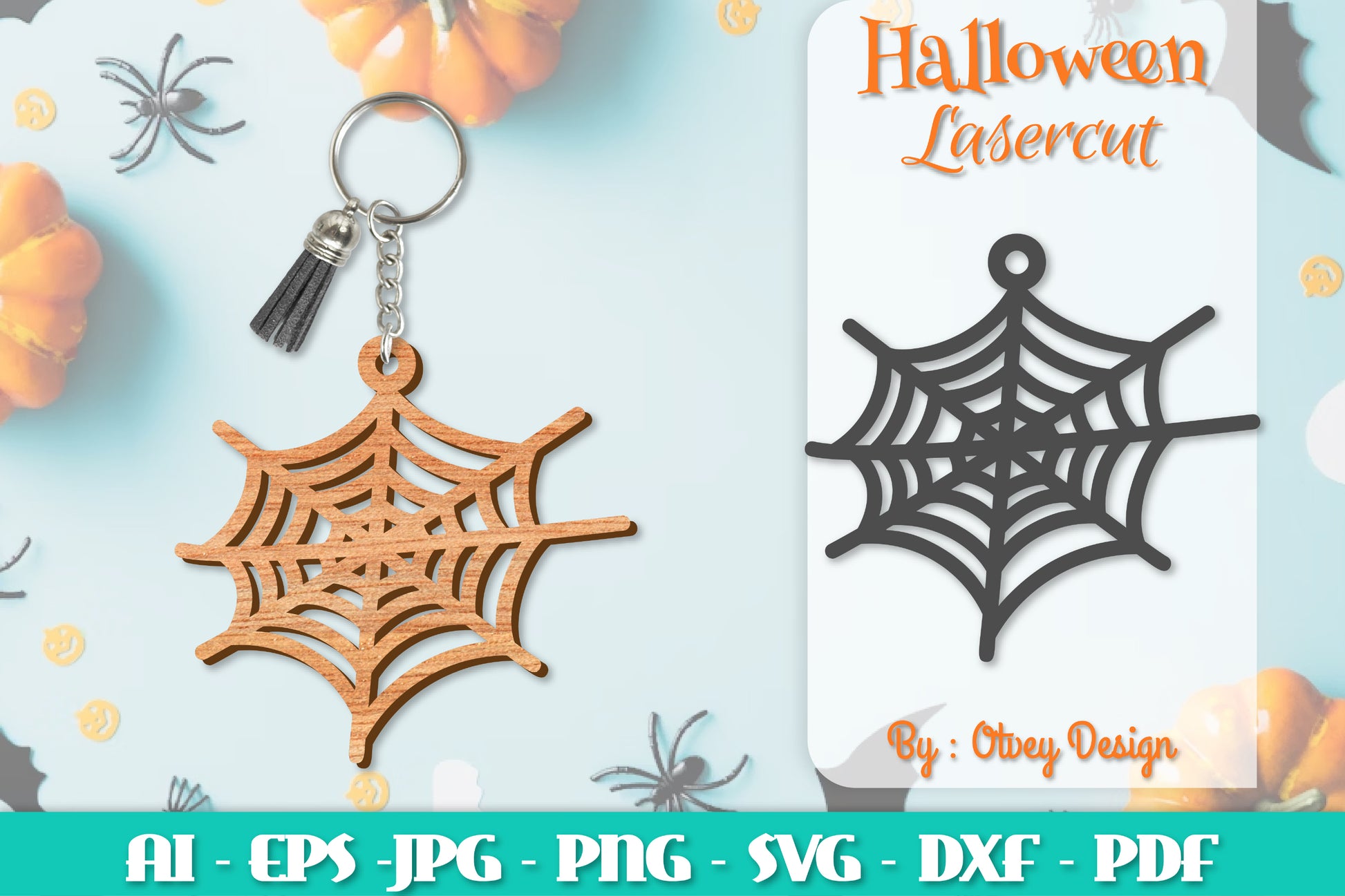 Keychain Halloween Lasercut SVG Bundle 270 - CraftNest - Digital Crafting and Art