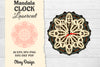 Clock Mandala Lasercut SVG Bundle