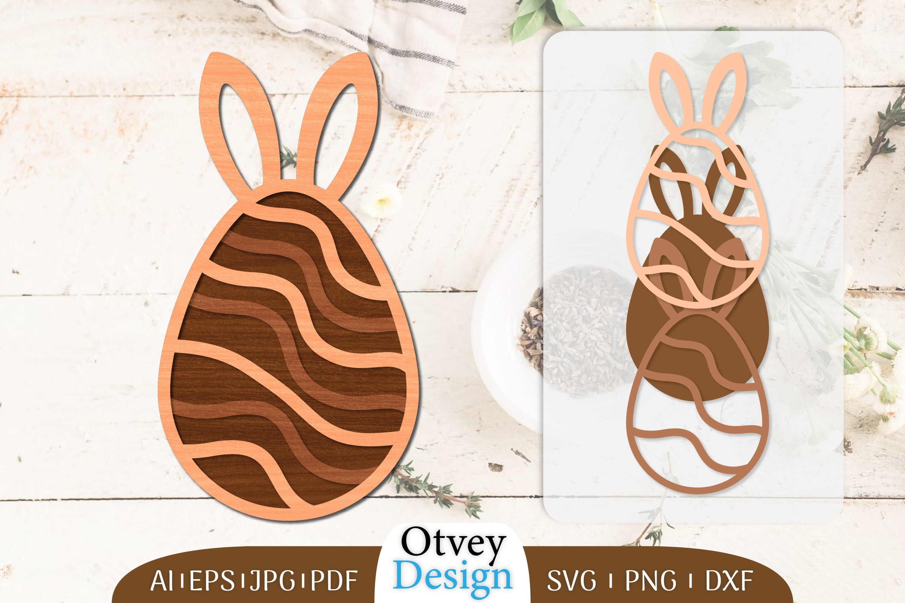 Easter Eggs Lasercut SVG Bundle 7 - CraftNest - Digital Crafting and Art