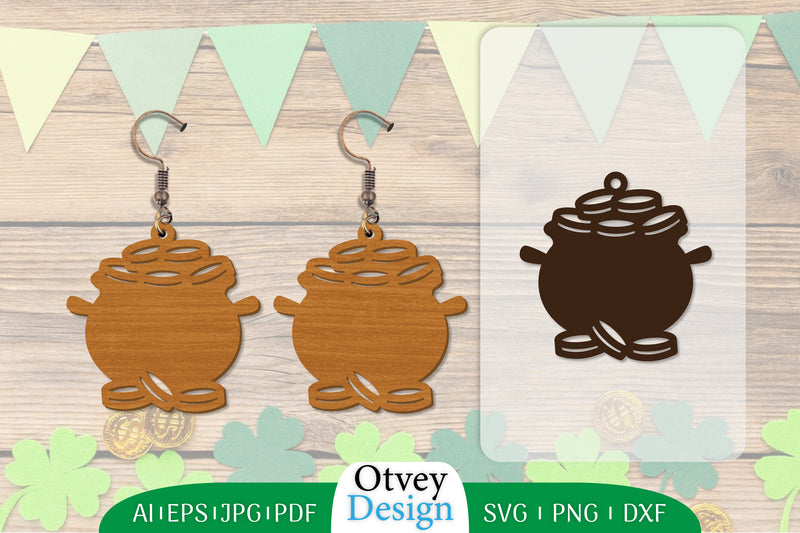 St Patrick's Day Earring Lasercut SVG Bundle 5 - CraftNest - Digital Crafting and Art
