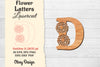 Flower Letters Laser Cut SVG Bundle