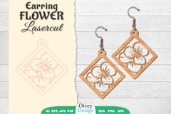 Earring Flower Lasercut SVG Bundle 33 - CraftNest - Digital Crafting and Art