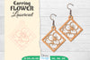 Earring Flower Lasercut SVG Bundle
