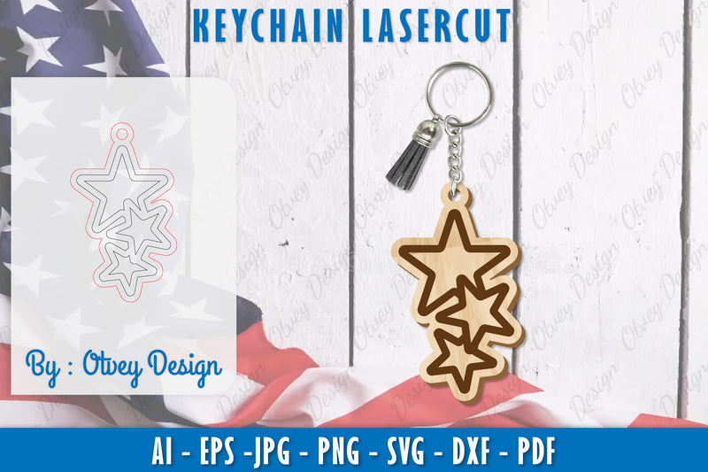 4th of July Keychain SVG Bundle 16 - CraftNest - Digital Crafting and Art
