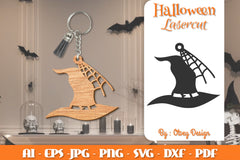 Keychain Halloween Lasercut SVG Bundle 261 - CraftNest - Digital Crafting and Art