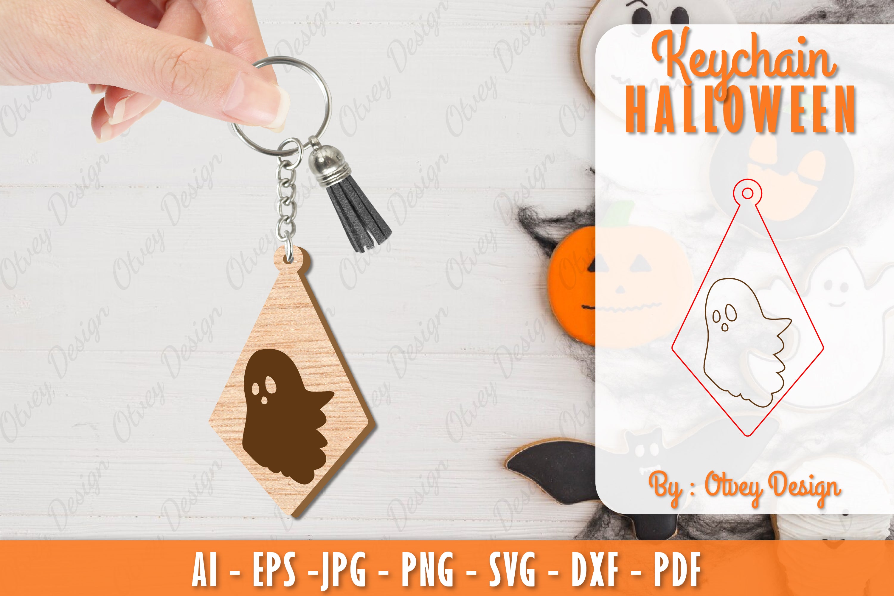 Keychain Halloween Lasercut SVG Bundle 105 - CraftNest - Digital Crafting and Art