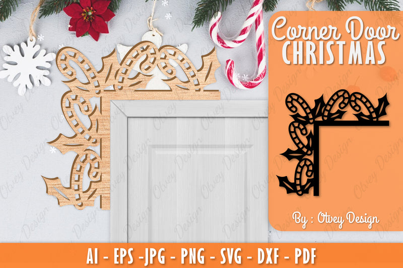 Christmas Corner Door SVG Bundle 23 - CraftNest - Digital Crafting and Art