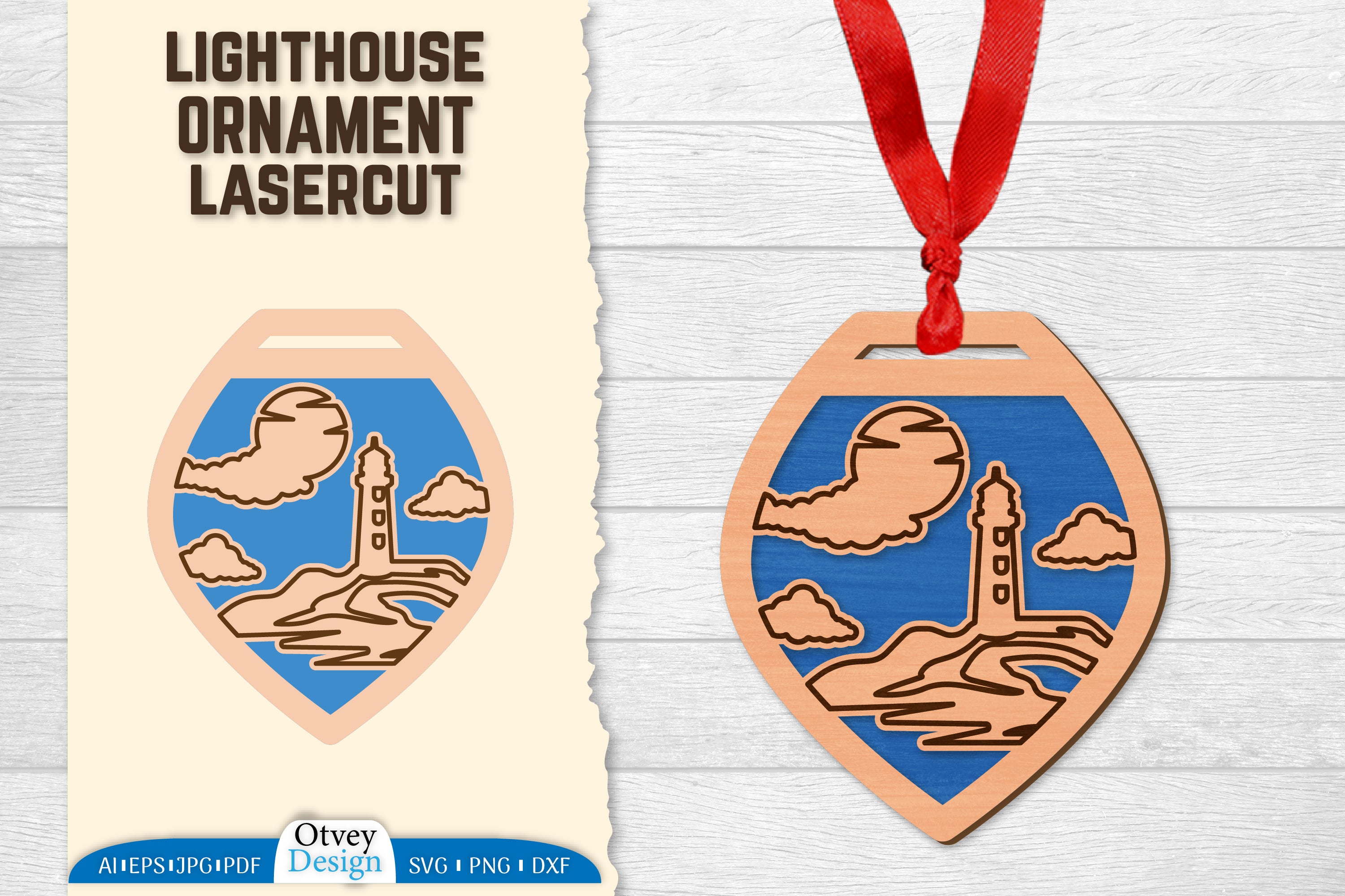 Lighthouse Lasercut Ornament SVG Bundle 81 - CraftNest - Digital Crafting and Art