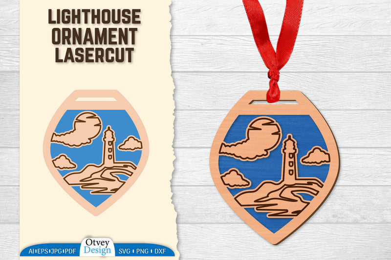 Lighthouse Lasercut Ornament SVG Bundle 81 - CraftNest - Digital Crafting and Art