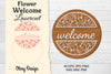 Flower Welcome Lasercut SVG Bundle
