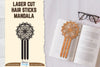 Laser Cut Mandala Hair Sticks SVG Bundle