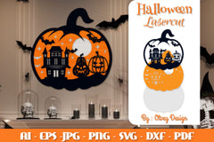 Halloween Pumpkins Lasercut SVG Bundle 4 - CraftNest - Digital Crafting and Art